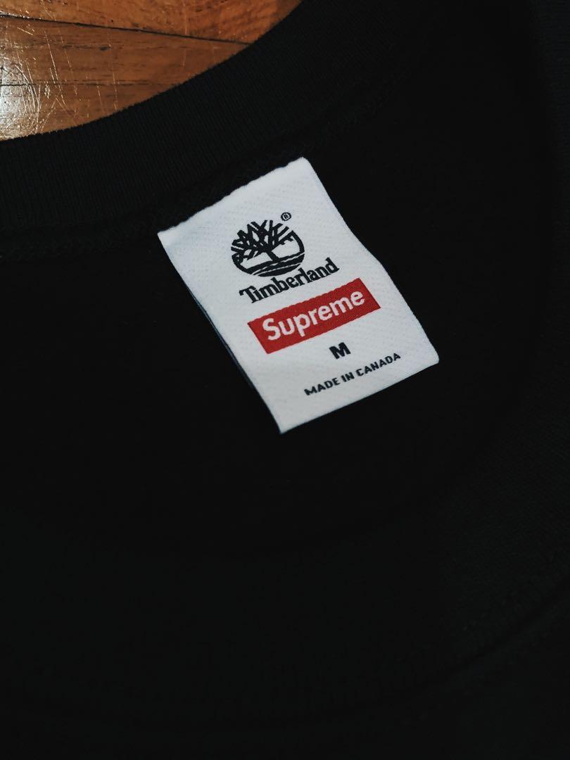 Supreme timberland crewneck 2025 natural