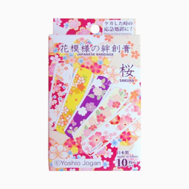 日本製櫻花膠布 成願義夫設計 含5款共10片裝 Mimatsu 日本傳統圖案藥水膠布 美容 化妝品 皮膚護理 面部 面部護理 Carousell