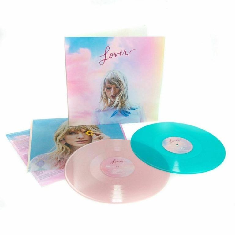 現貨 Taylor Swift - Lover Colored Vinyl LP US ver 黑膠 美國限定版 彩膠 泰勒絲, 興趣及遊戲 ...
