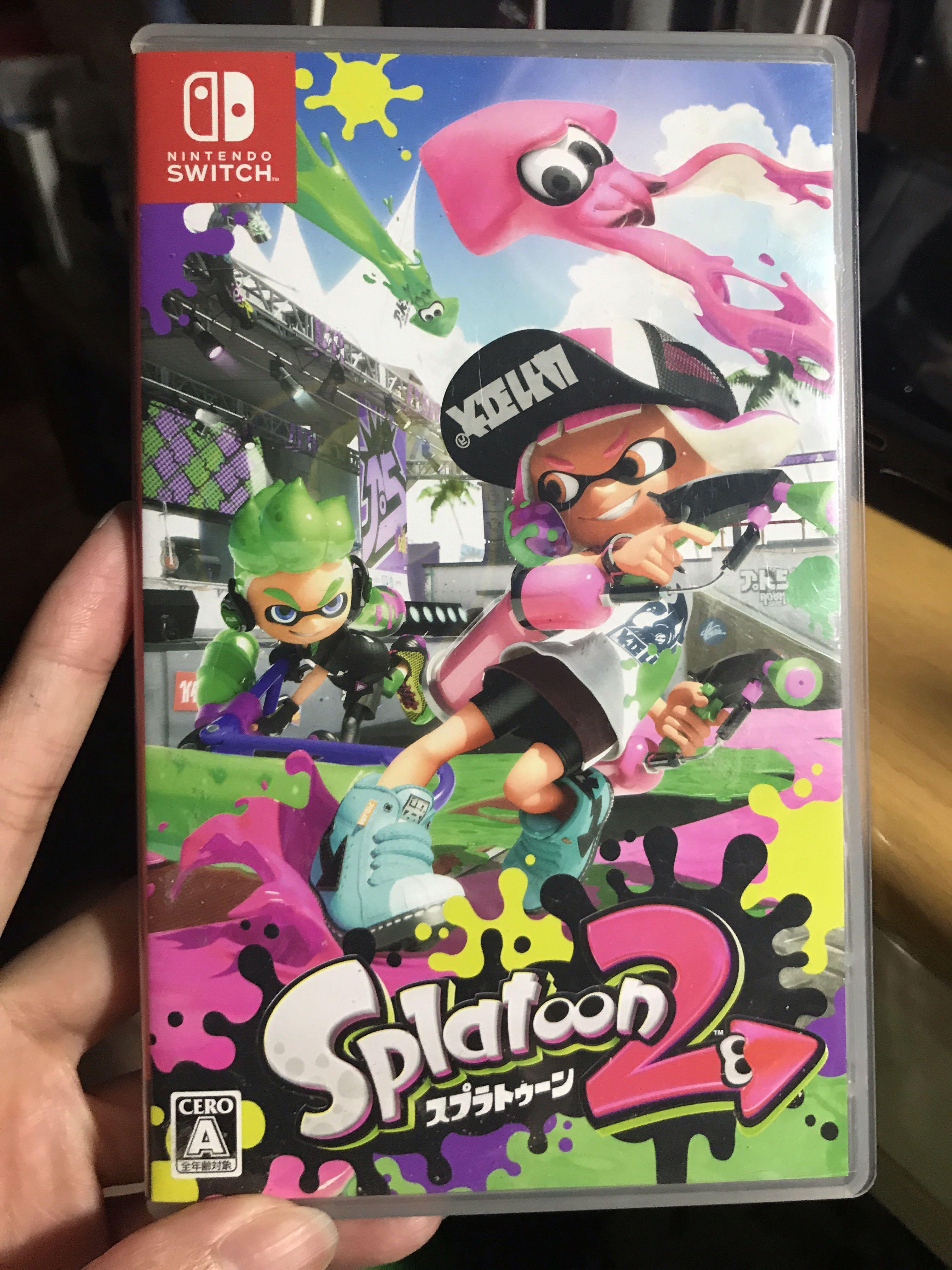 現貨二手switch Splatoon 2 日版漆彈大作戰 遊戲機 遊戲機遊戲 Nintendo 任天堂 Carousell