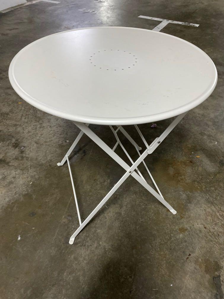 Ikea Round Folding Steel Table, Round Foldable Table Ikea
