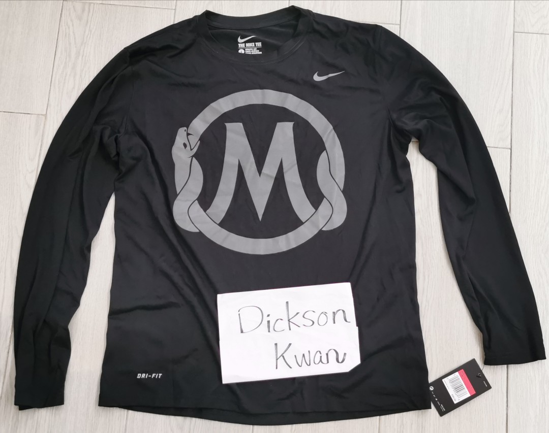 nike legend long sleeve poly top