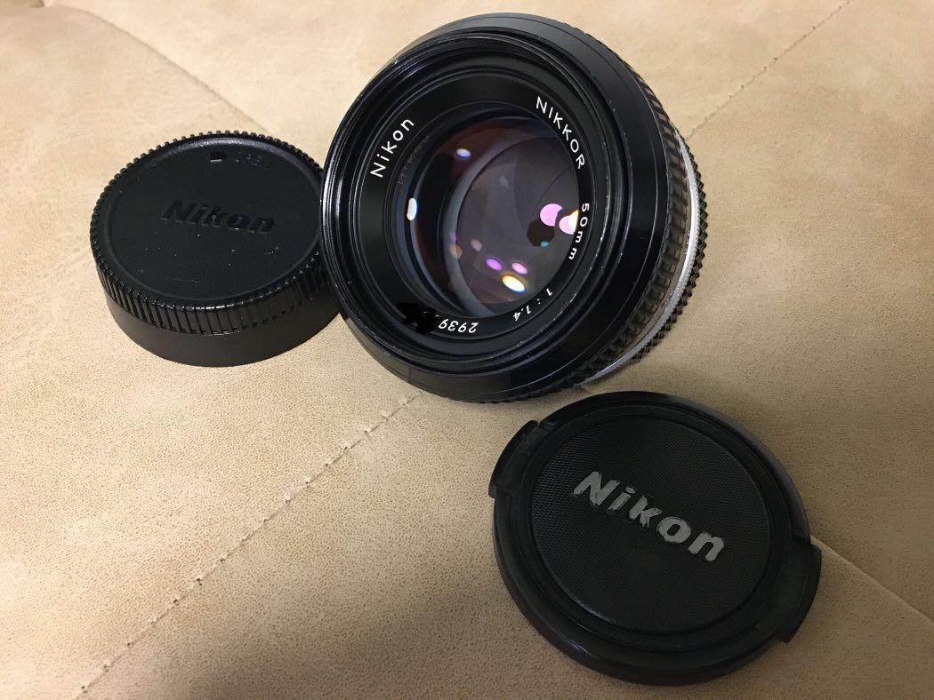 Theirs Awesome Abandon Nikon 50mm f/1.4 Type K (原廠AI改）手動對焦鏡, 攝影器材, 鏡頭及裝備- Carousell