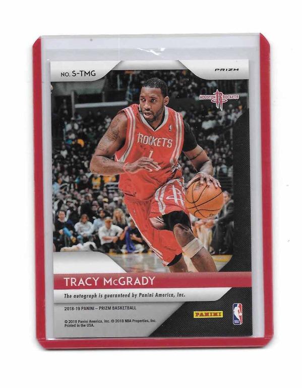Tracy Mcgrady Autographed Card Raptors No COA 