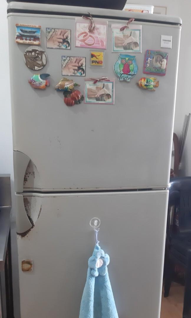 USED Toshiba Refrigerator (Model GR-A22T) (Category: Refrigerators and Freezers) located in Manila. Submitted by krstna.gn (Listing ID 1000097879, Image 2). Description: Specs: •63 inches tall •2 Door •No Frost •108 Watts 110V w/ AVR •Made in Japan •100% Working Condition RFS: Moved to a different place and the ref takes too much space. TO MAKE DEALS AFTER LOCKDOWN.