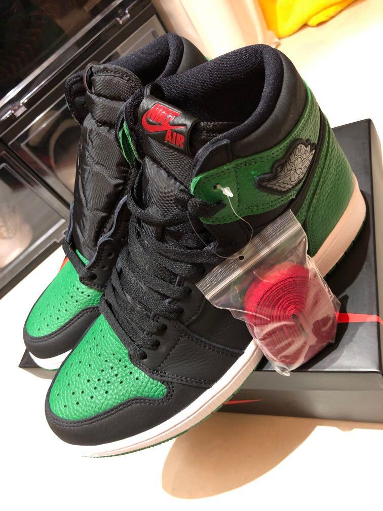 全新正品經典喬丹Air Jordan 1 Retro High OG Pine Green 黑綠賽爾提克