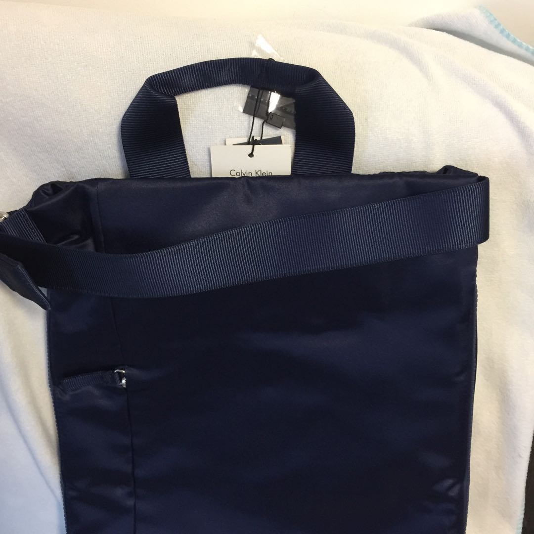 Calvin Klein Backpack Satin Navy Blue Men s Fashion Bags