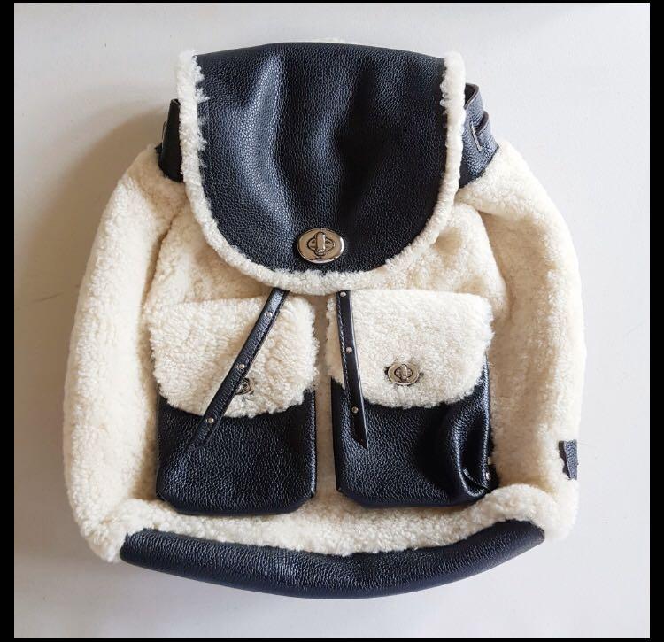 coach furry backpack Abel & Lula Faux Fur Beige and Tennessee Get the magical unicorn look