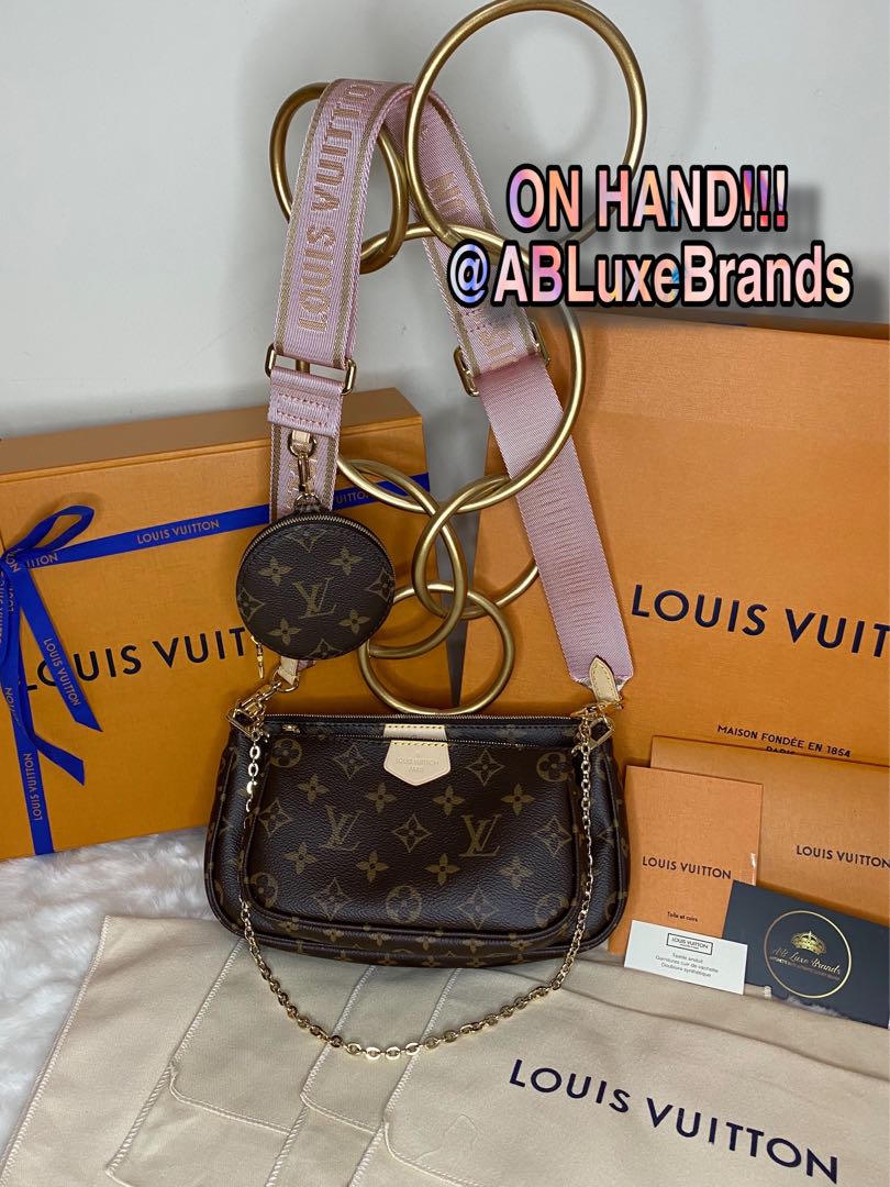 Louis Vuitton multi pochette accessories pink, Luxury, Bags & Wallets on Carousell