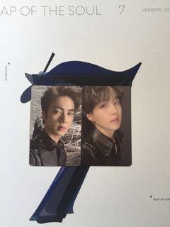 Photocard suga bts album map of the soul 7