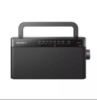Sony Portable AM/FM Radio Player ICF-306 (Black) BATTERY OPERATED AA