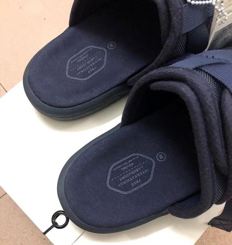 Visvim black christo Japanese streetwear sandals slippers slides coach ...