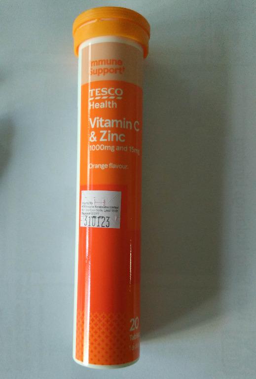 vitamin c 1000mg zinc 15mg
