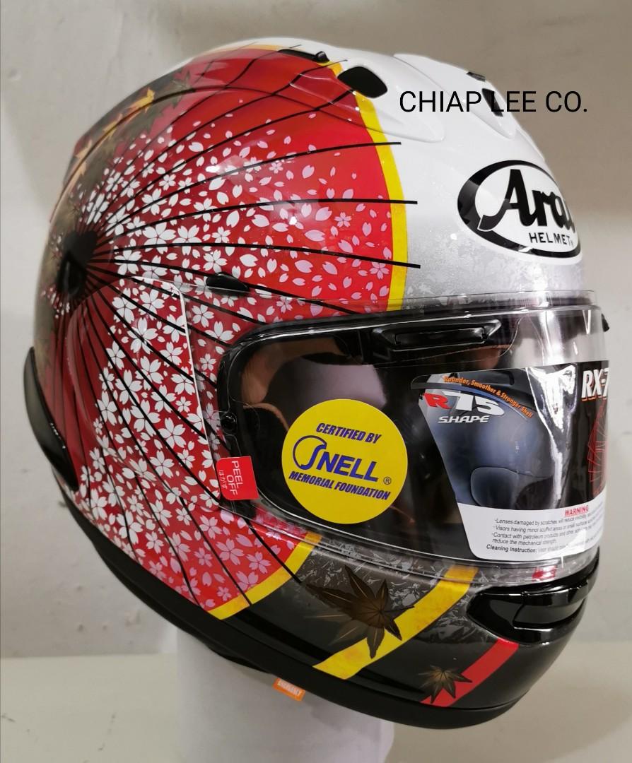 Arai Helmet @ clc (Category: Motorcycle Accessories) located in Singapore. Submitted by chiap_lee_co (Listing ID 1000226908, Image 2). Description: ARAI RX7X KAEDE (NEW) MADE IN JAPAN.