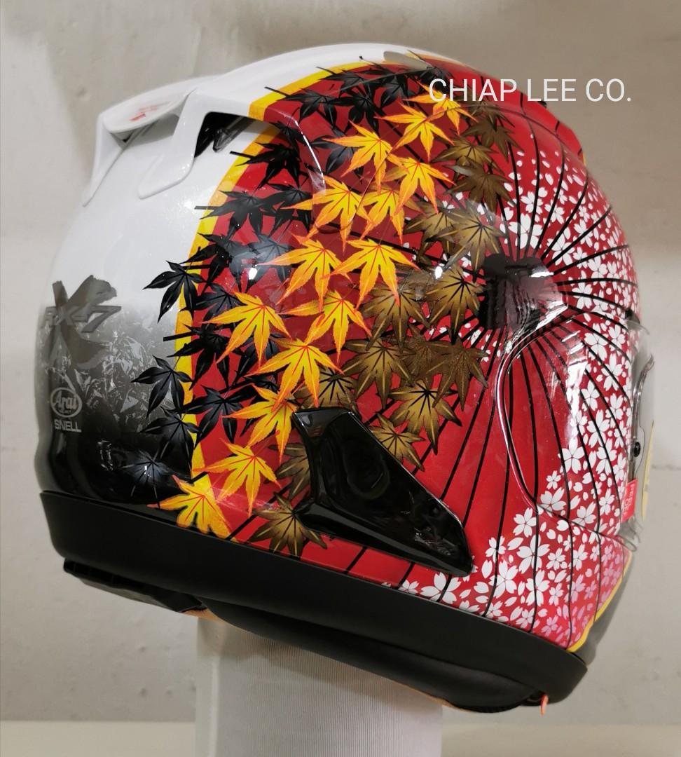 Arai Helmet @ clc (Category: Motorcycle Accessories) located in Singapore. Submitted by chiap_lee_co (Listing ID 1000226908, Image 3). Description: ARAI RX7X KAEDE (NEW) MADE IN JAPAN.