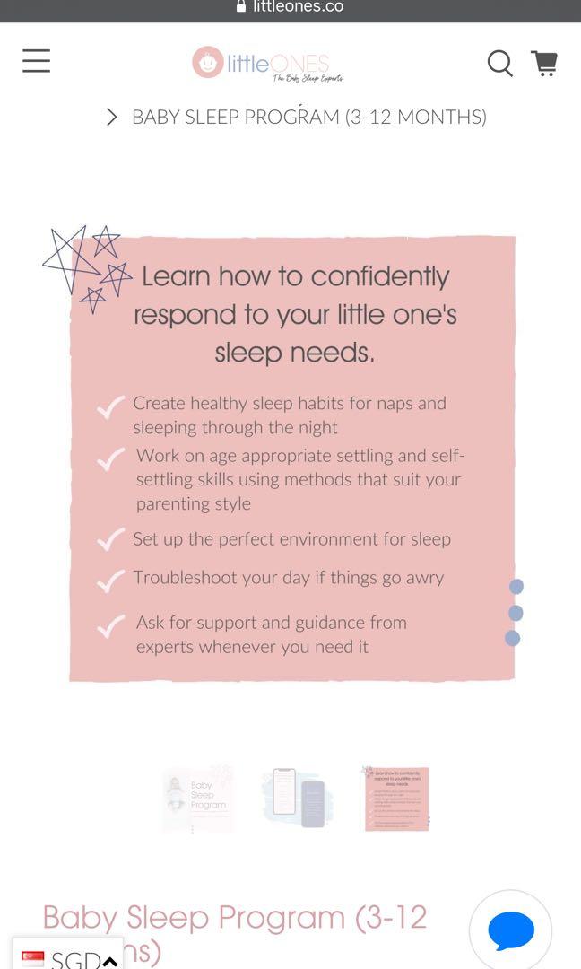 Baby sleep program, Babies & Kids, Nursing & Feeding on Carousell