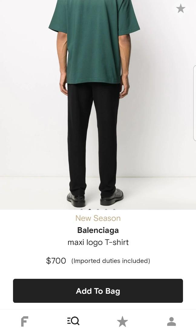 Balenciaga maxi logo, Men's Fashion 