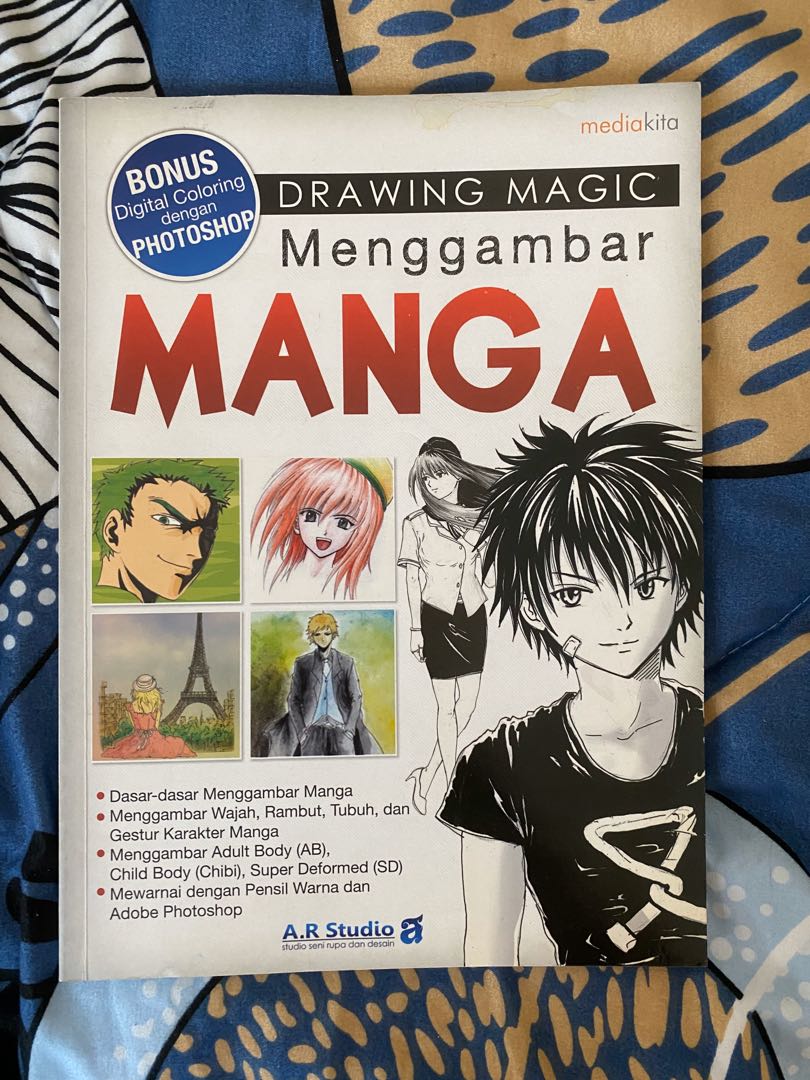 Buku cara menggambar manga, Buku & Alat Tulis, Komik dan Manga di Carousell