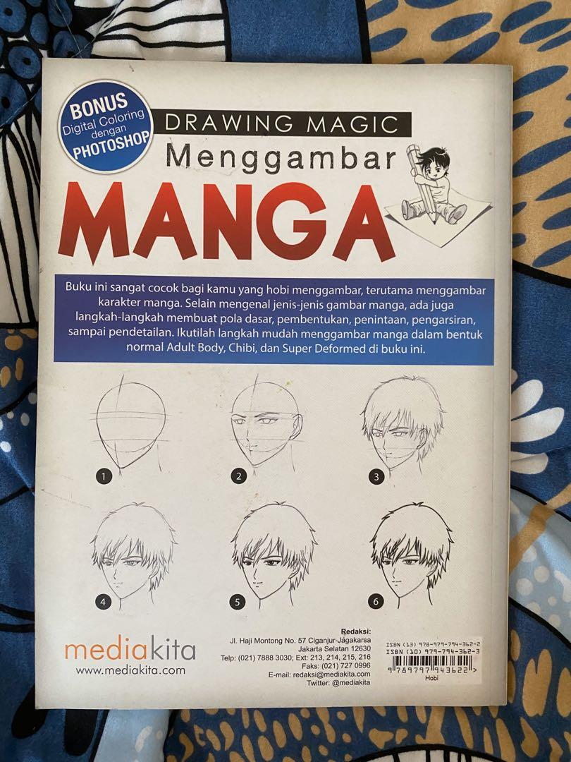 Buku cara menggambar manga, Buku & Alat Tulis, Komik dan Manga di Carousell
