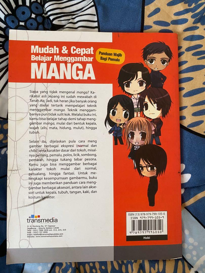 Buku cara menggambar manga, Buku & Alat Tulis, Komik dan Manga di Carousell