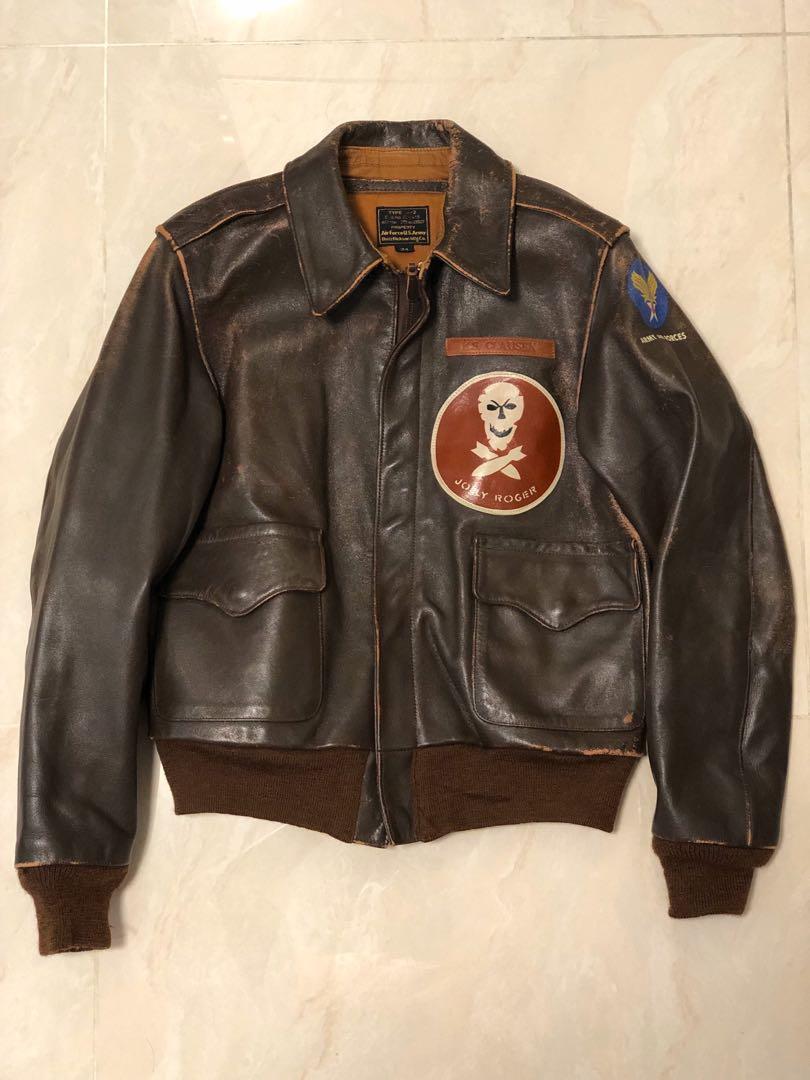 Buzz Rickson's Type A2 Leather Jacket WWII (Size 34), 男裝, 外套及