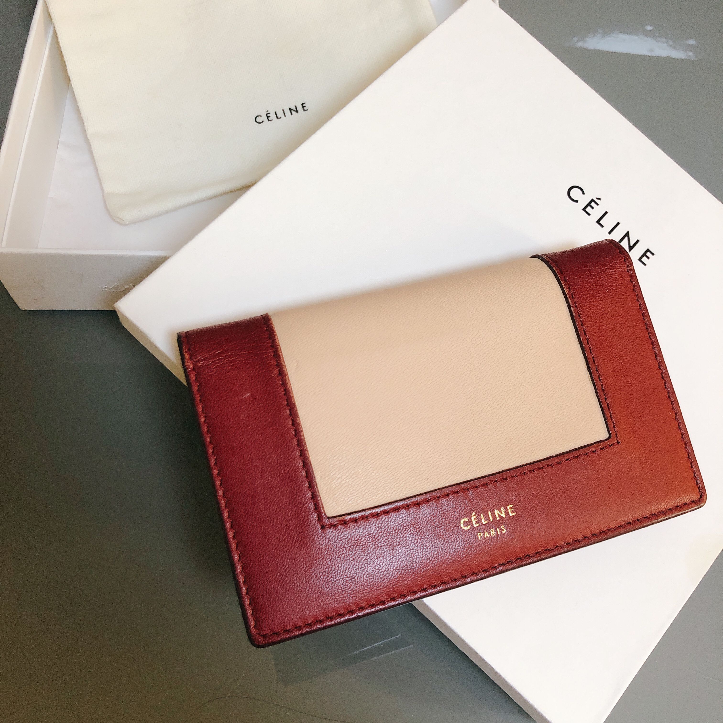 Celine store frame wallet