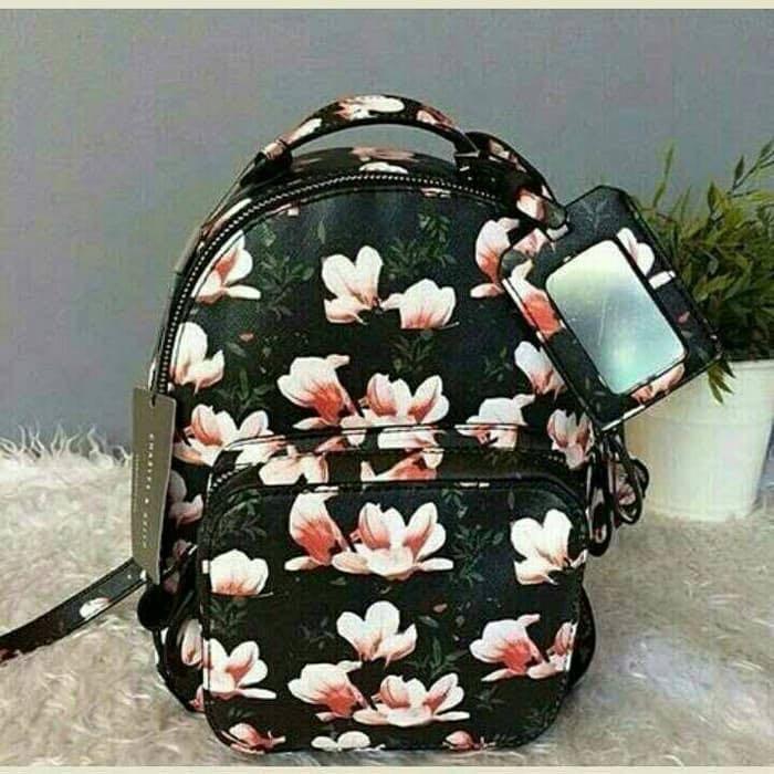 Charles and keith floral backpack online