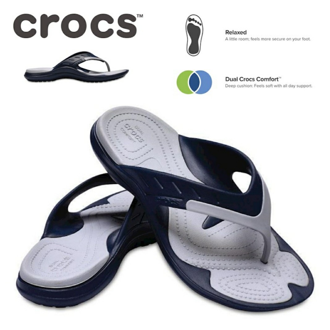 mens crocs modi flip flops