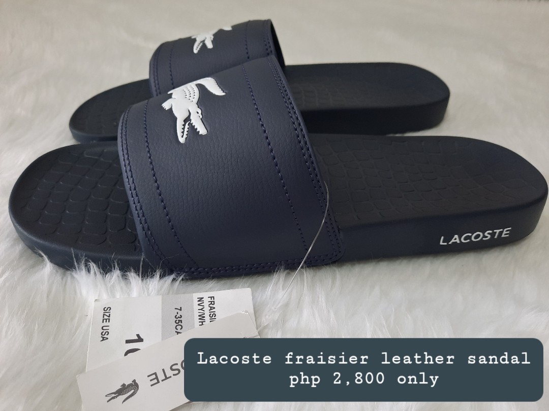 Lacoste sandal Men s Fashion Footwear Slippers Slides on