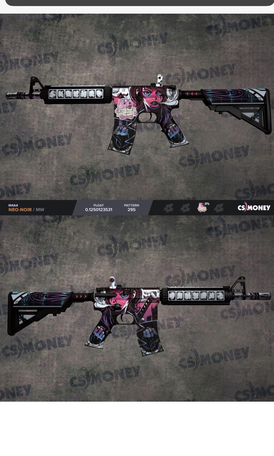 M4A4 Neo Noir MW Cheap, Video Gaming, Accessories, Game Gift Cards & Accounts on Carousell