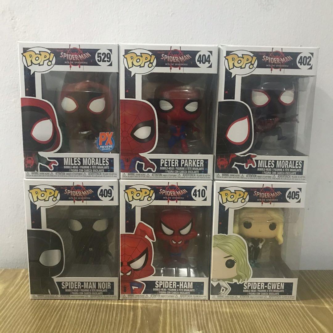 Marvel Funko Pop Spider-Man Into The Spiderverse SET, Hobbies & Toys,  Collectibles & Memorabilia, Fan Merchandise on Carousell