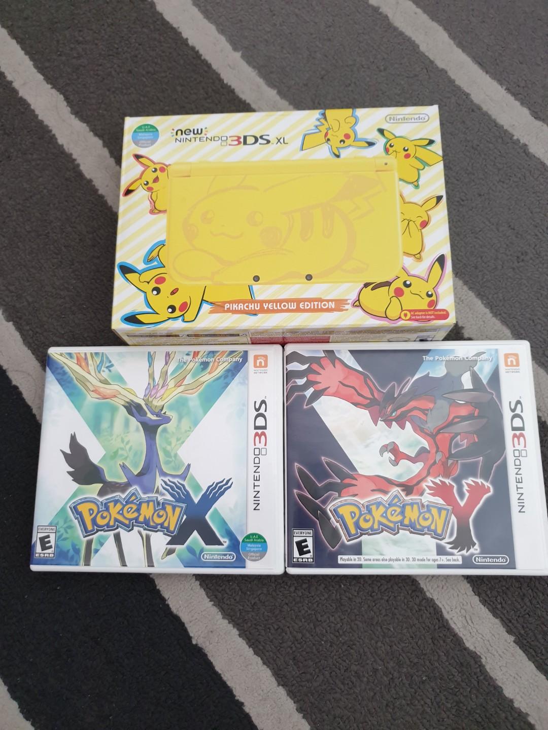 New Nintendo 3ds Xl Pikachu Edition W 2 Games Toys Games Video Gaming Video Games On Carousell