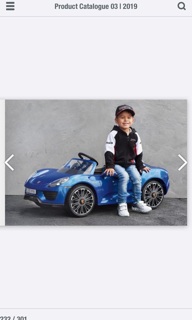Porsche 918 spyder kid car top