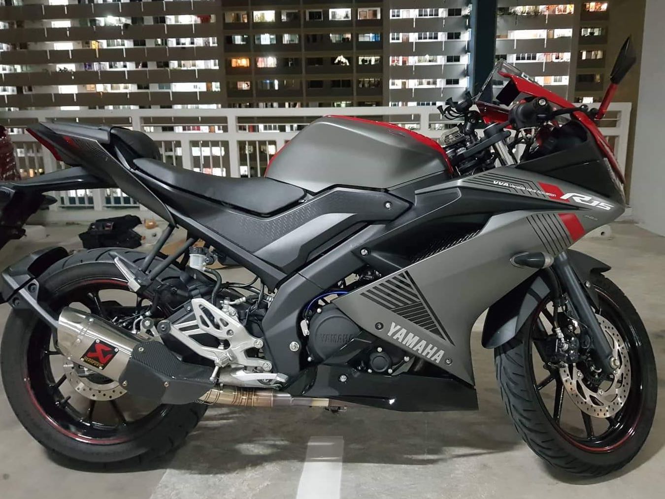 Akrapovic full system exhaust for r15 v3 top