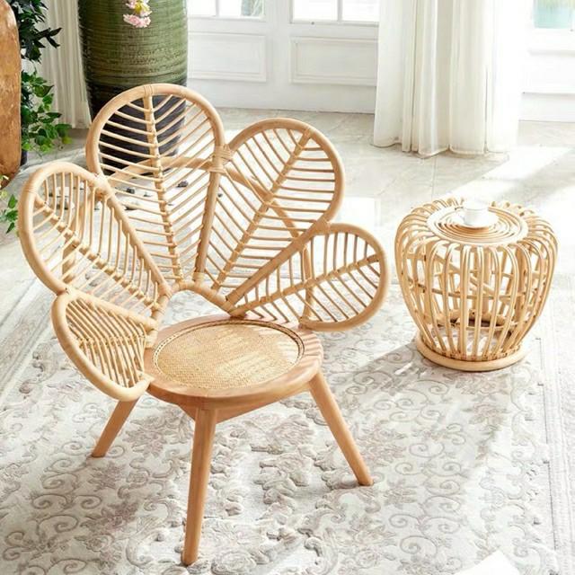 Rattan clearance petal chair