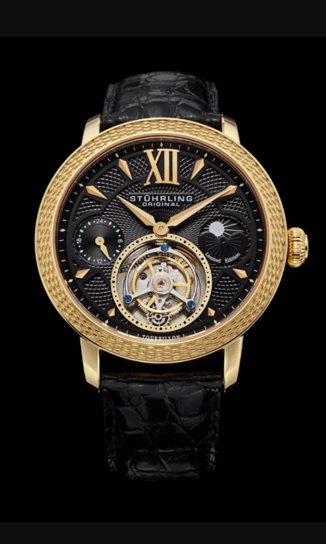 Stuhrling tourbillon watch on sale