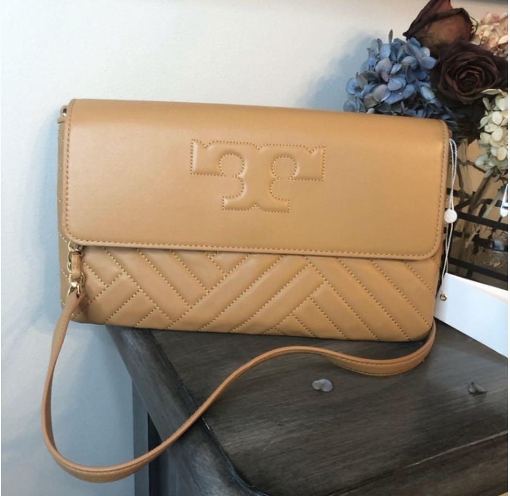 Tory burch alexa topstitched leather shoulder bag hot sale