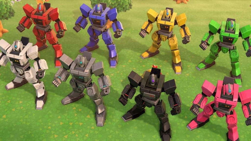 ACNH Robot Hero Set Animal Crossing New Horizon, Video Gaming