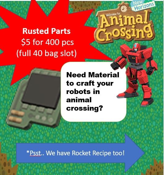 ACNH Rusted Parts Animal Crossing New Horizon, Video Gaming, Video