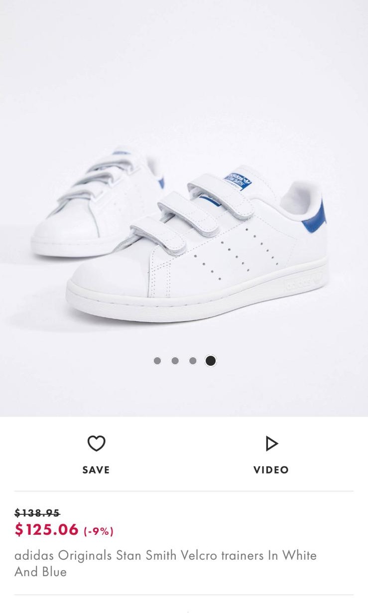 Adidas Stan Smith velcro, Women's 