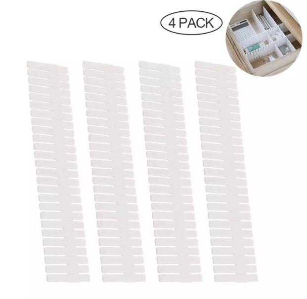 ADJUSTABLE GRID DRAWER DIVIDERS (4PCS), Furniture & Home Living, Home