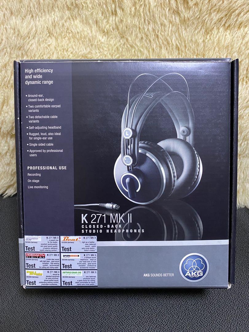 AKG K 271 MK II Closed Back Studio Headphones Audio Headphones Headsets on Carousell