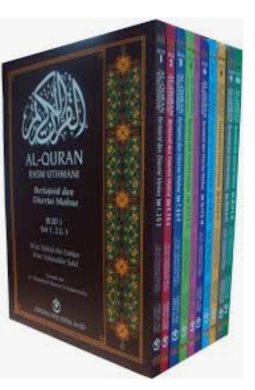 Al Quran Rasm Uthmani Bertajwid Seta Makna Books Stationery Books On Carousell