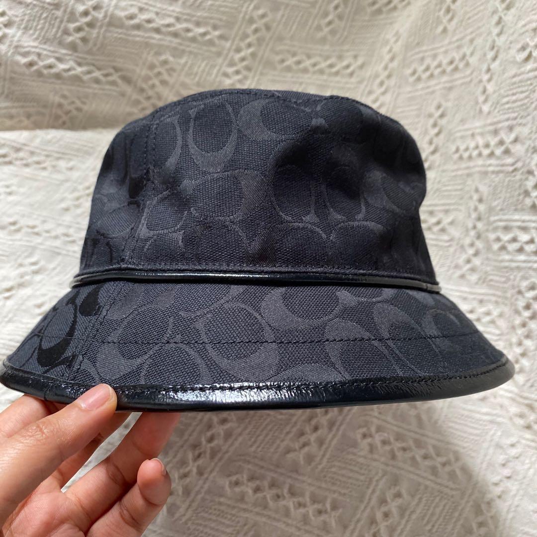 Coach black bucket hat Clearance