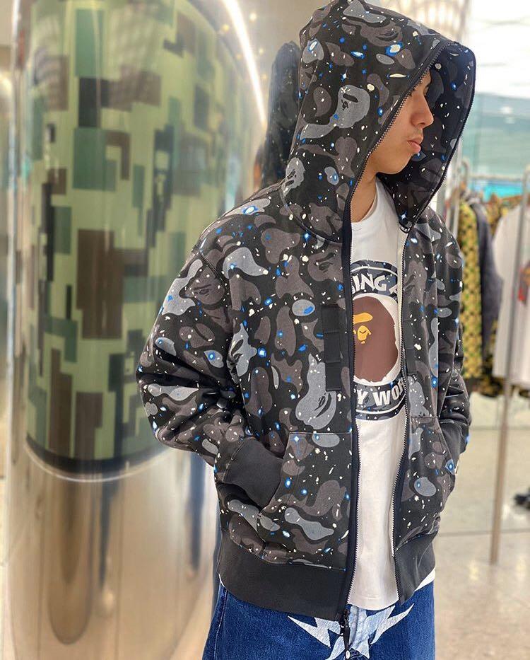 camo full zip hoodie