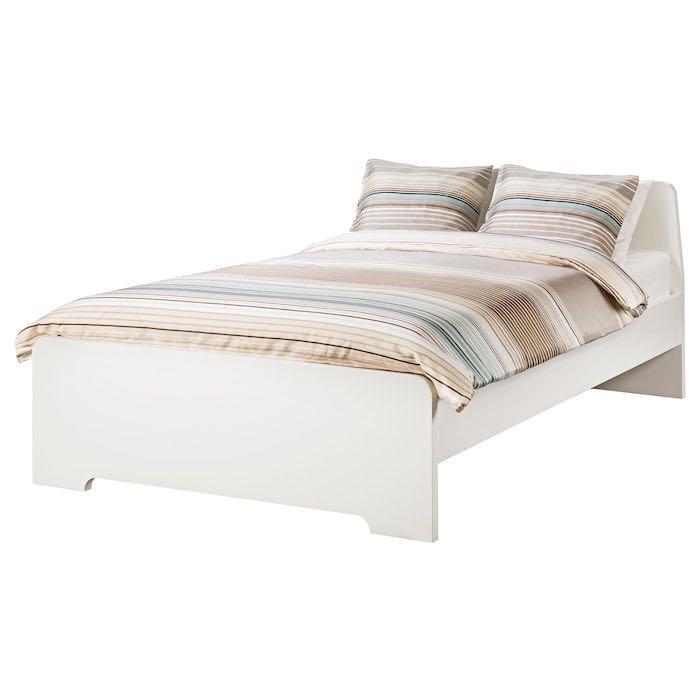 Bed frame （分類：床架及床褥）位於 Hong Kong。 由 ally.yongsp 提交（商品編號 1003761549，圖片 1）。簡介： Free bed frame. Moving out. Self collection May 30/31 Mattress taken. https://www.ikea.com/jp/en/p/askvoll-bed-with-headboard-white-s59128558/。