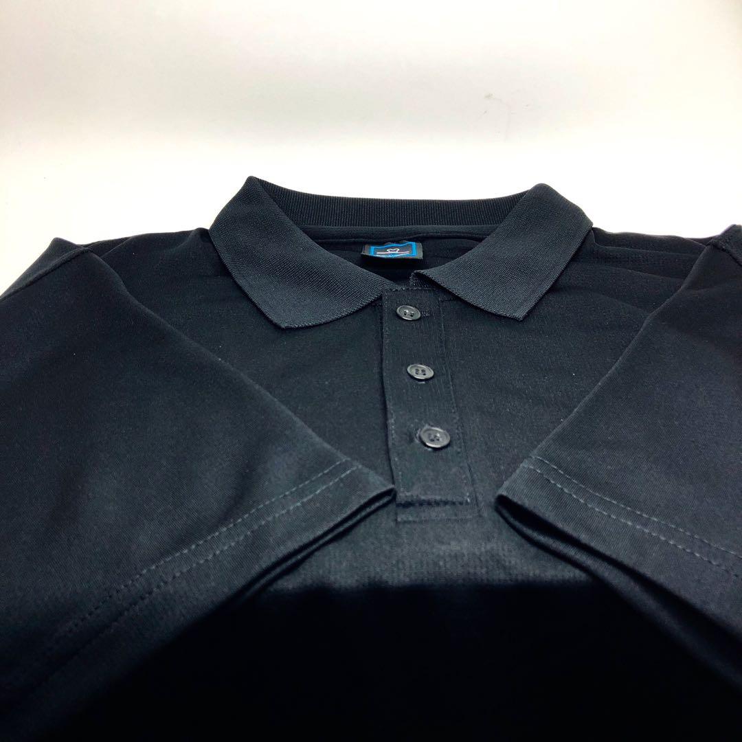 black polo collar shirt