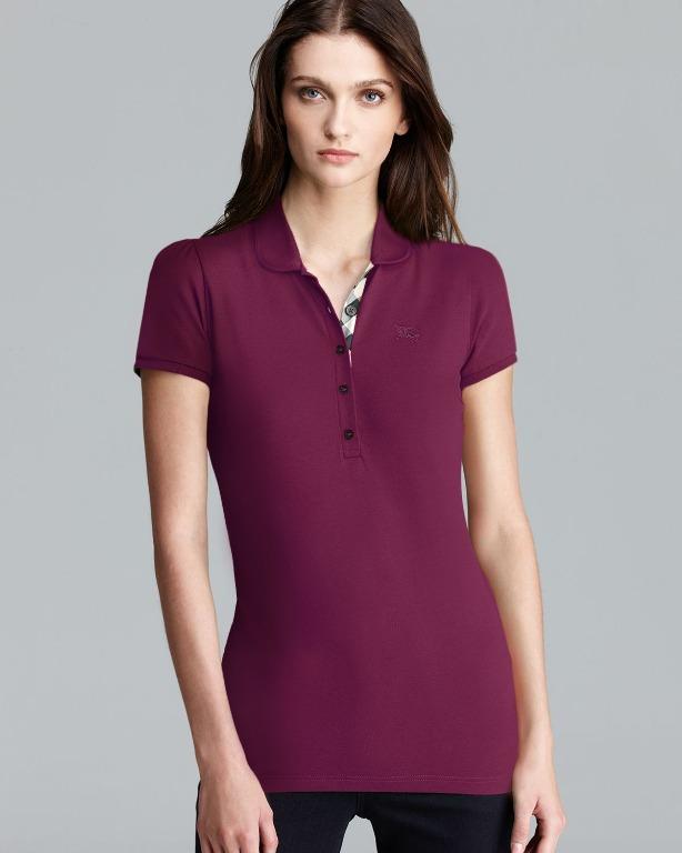Burberry polo shirt womens bordeaux store