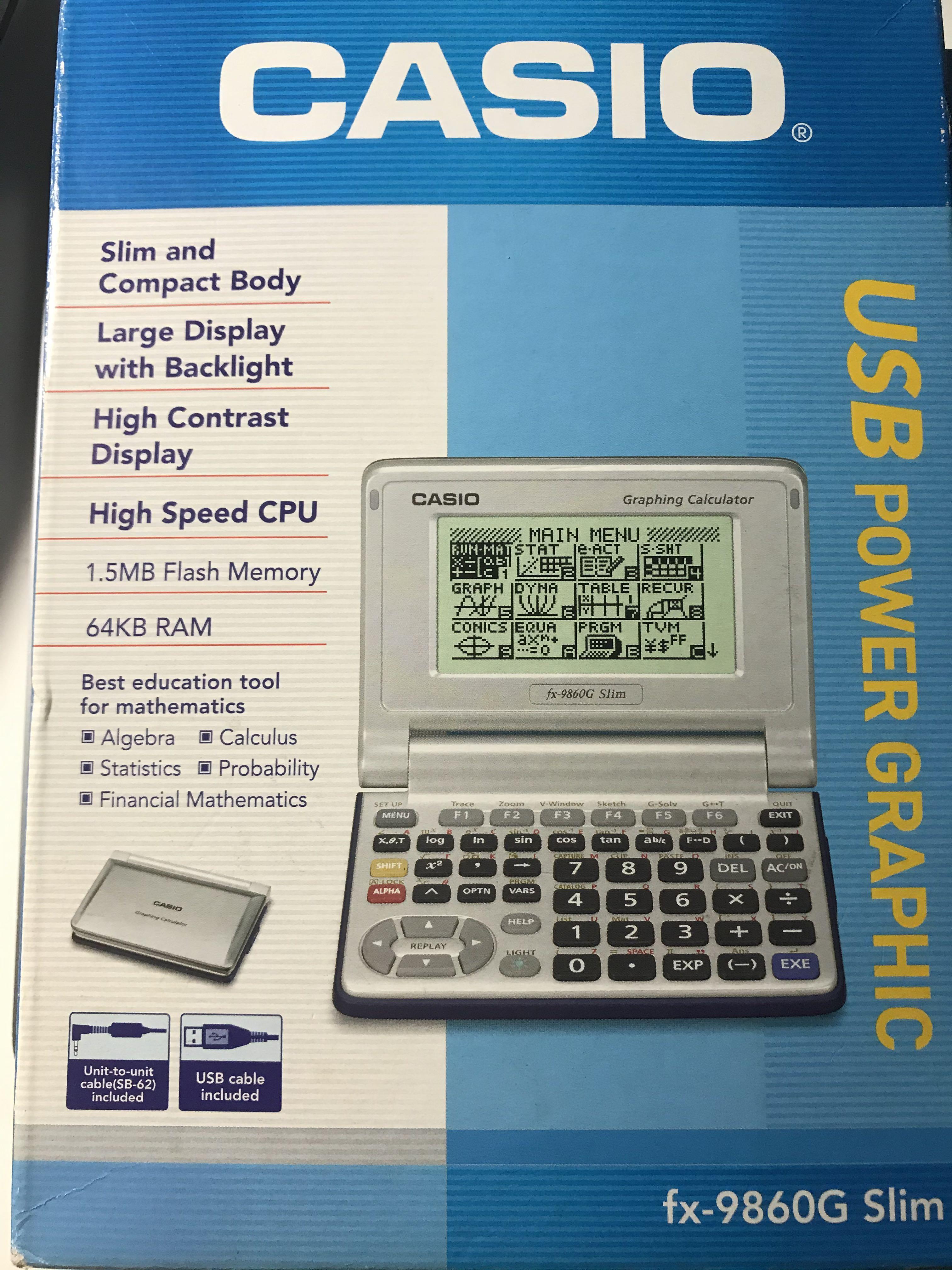 Casio graphic calculator, Computers & Tech, Office & Business ...