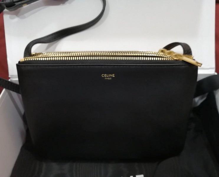 ✓Authentic CELINE Trio Sling Bag (Small), Luxury, Bags & Wallets on  Carousell